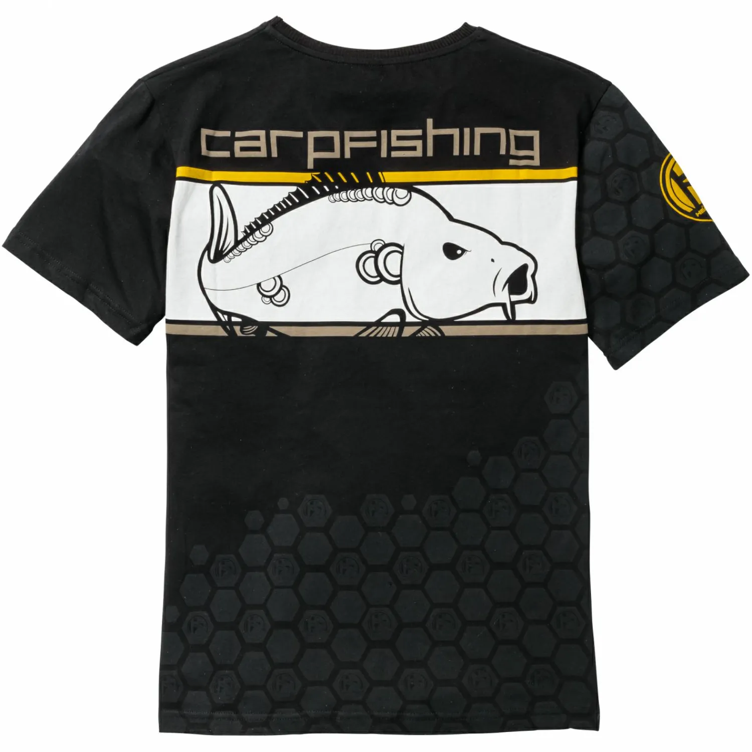Discount Linear Carpfishing T-Shirt Herren (Black) Angelshirts & Angel-Oberteile