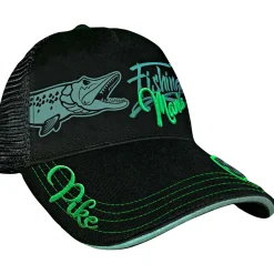 Online Pike Mania Cap Unisex (Black) Outdoor- & Angel-Kappen