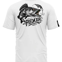 Hotspot Predator Zander T-Shirt Herren (White)< Angelshirts & Angel-Oberteile