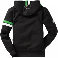 Hot Zander Obsession Zipped Sweater Herren (Black/Green) Angelpullover & -Strickjacken