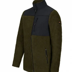 il Lago Basic Faserpelzjacke Kanada Herren (Oliv/Schwarz)< Outdoor- & Angel-Jacken