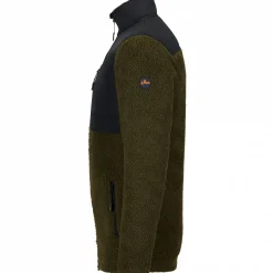 il Lago Basic Faserpelzjacke Kanada Herren (Oliv/Schwarz)< Outdoor- & Angel-Jacken