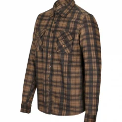 il Lago Basic Fleecehemd Eifelland Herren (Braun)< Outdoor- & Angelhemden