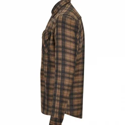 il Lago Basic Fleecehemd Eifelland Herren (Braun)< Outdoor- & Angelhemden