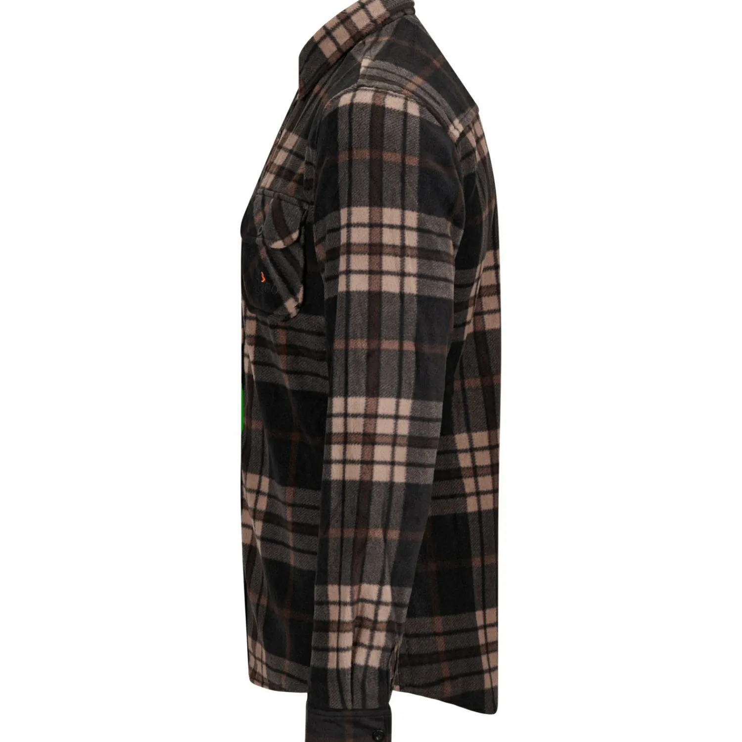 Clearance Fleecehemd Winterberg Herren (Anthrazit/Braun) Outdoor- & Angelhemden