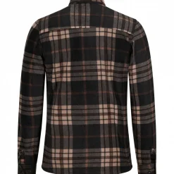 Clearance Fleecehemd Winterberg Herren (Anthrazit/Braun) Outdoor- & Angelhemden