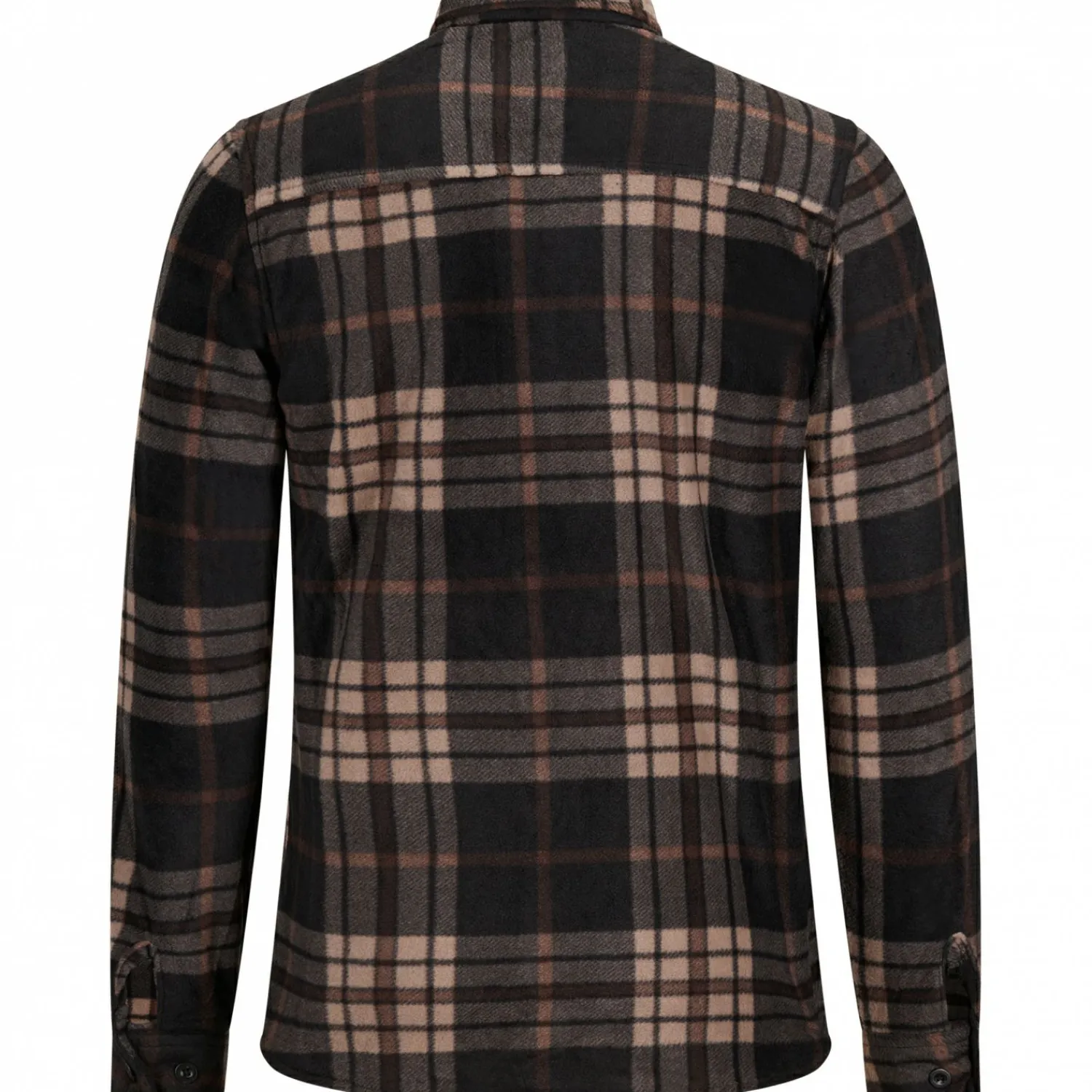 Clearance Fleecehemd Winterberg Herren (Anthrazit/Braun) Outdoor- & Angelhemden