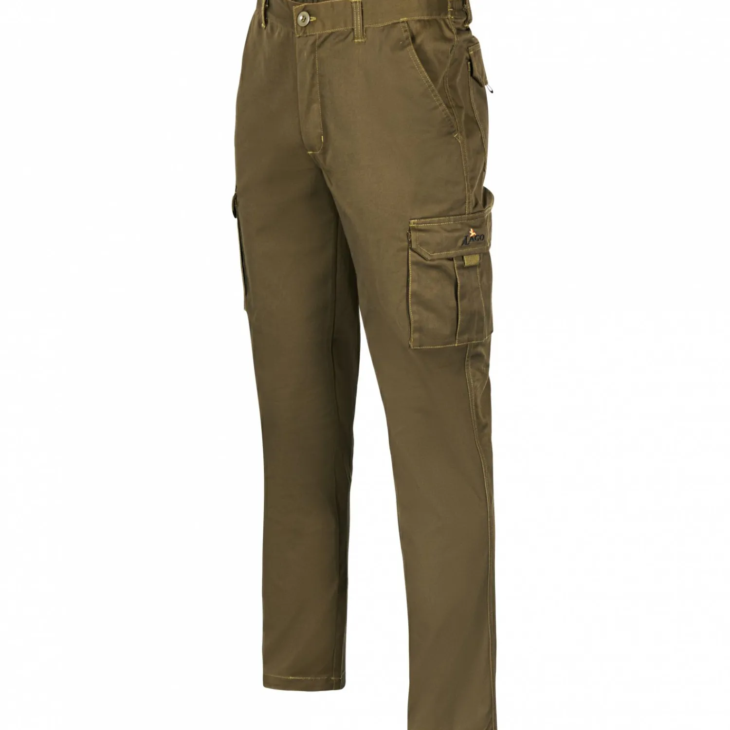 il Lago Basic Outdoorjose Fjaerland Herren (Oliv)< Outdoor- & Angler-Cargohosen