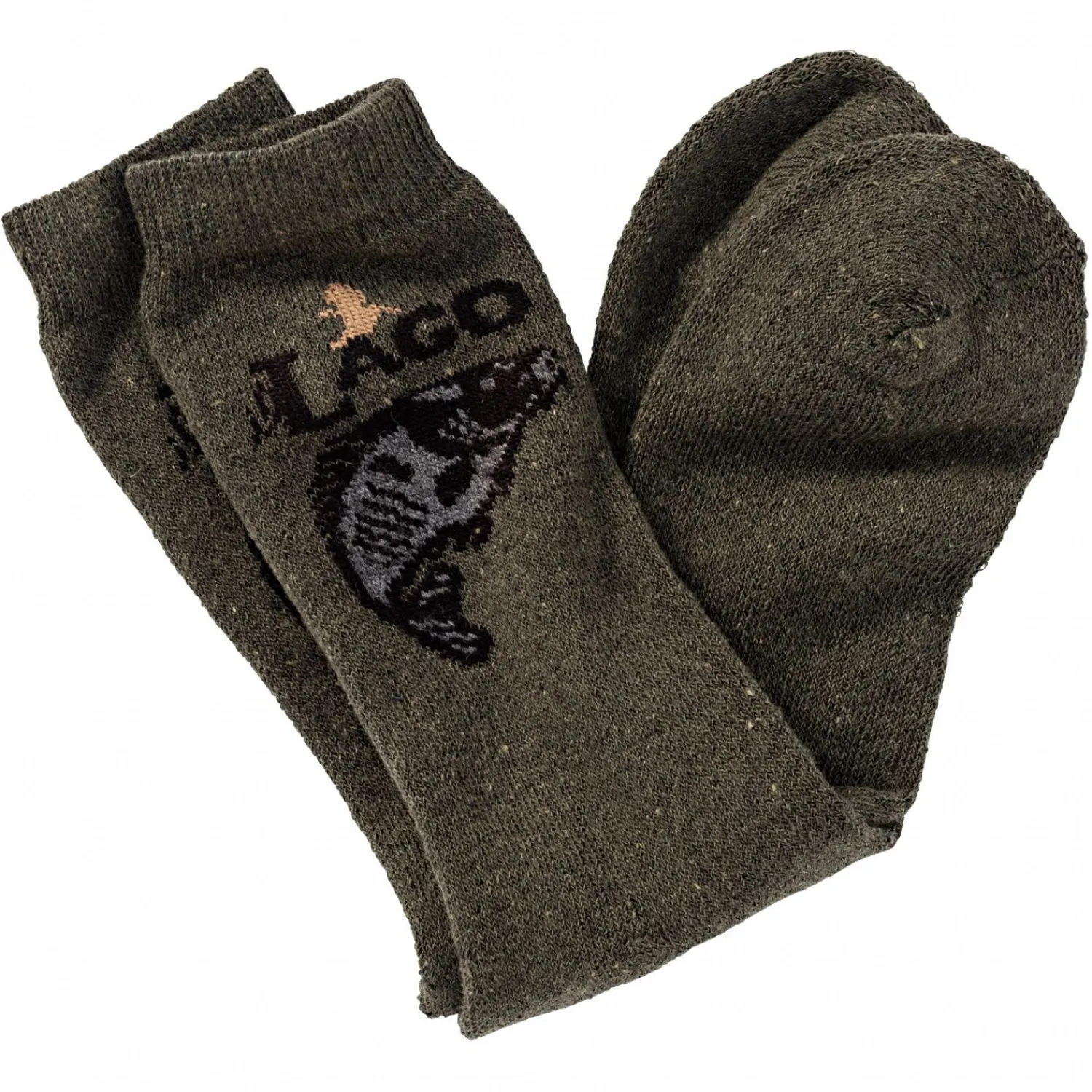 il Lago Basic Socken "Karpfen" (Oliv)< Outdoor- & Angel-Socken