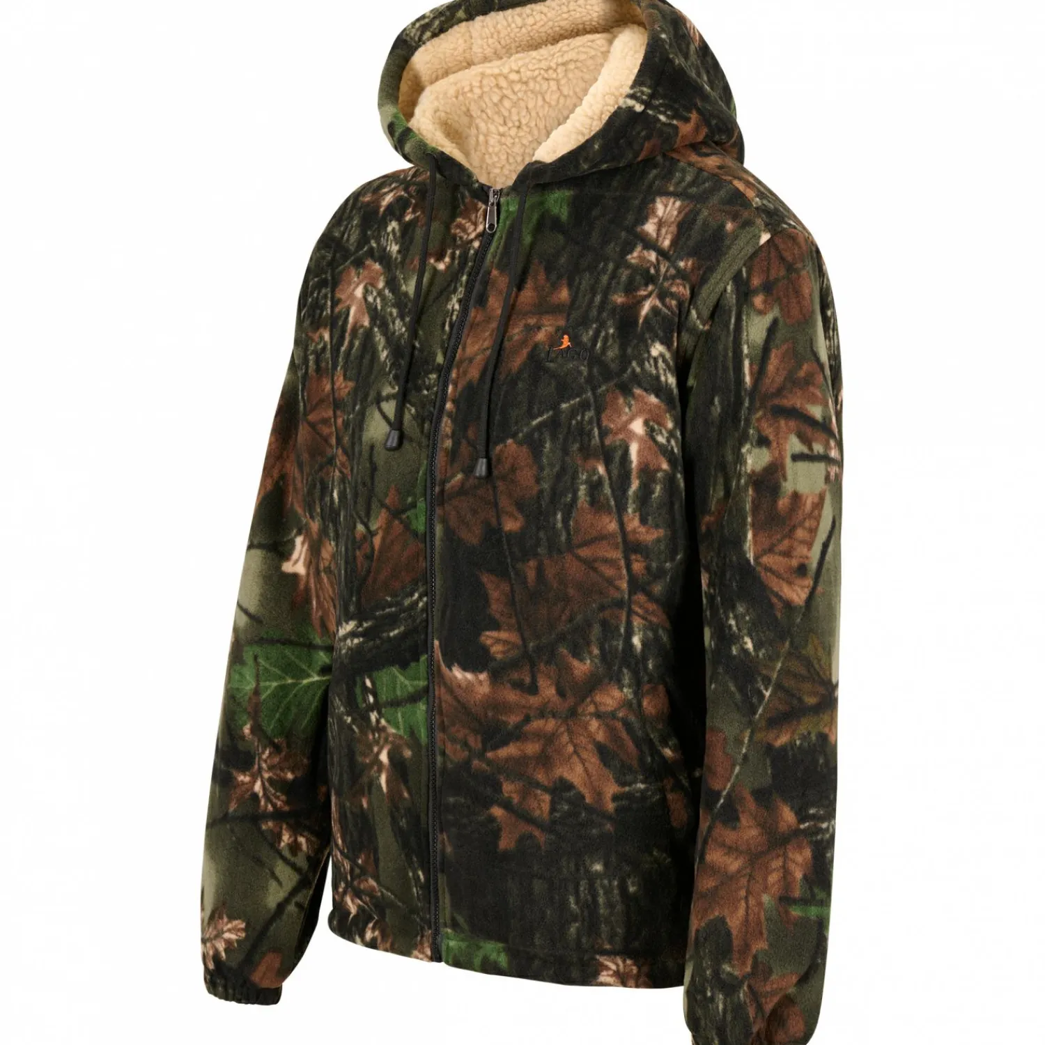 Outlet Thermo Fleecejacke Herren (Camouflage) Tarnjacken & Tarnwesten|Winter- & Thermojacken