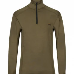 Hot Zipperpullover Larvic Herren (Oliv) Angelpullover & -Strickjacken