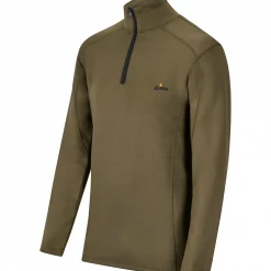 Hot Zipperpullover Larvic Herren (Oliv) Angelpullover & -Strickjacken
