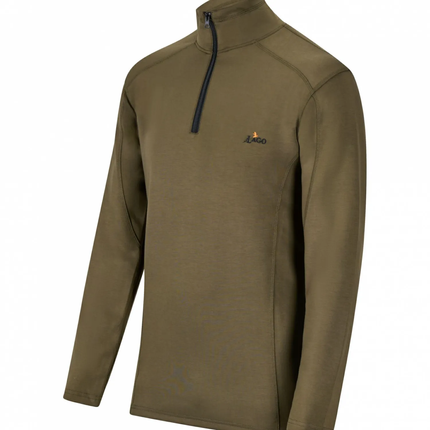 Hot Zipperpullover Larvic Herren (Oliv) Angelpullover & -Strickjacken