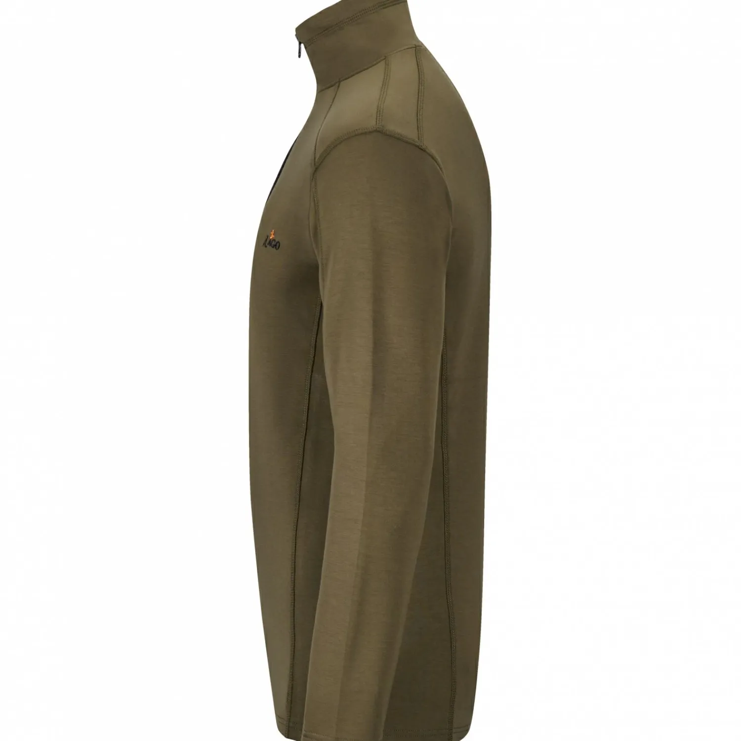 Hot Zipperpullover Larvic Herren (Oliv) Angelpullover & -Strickjacken