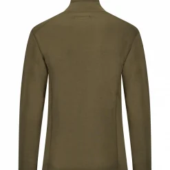 Hot Zipperpullover Larvic Herren (Oliv) Angelpullover & -Strickjacken