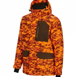 il Lago Prestige Drückjagd-Jacke Himal Herren (Orange Camouflage)< Outdoor- & Angel-Jacken