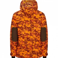 il Lago Prestige Drückjagd-Jacke Himal Herren (Orange Camouflage)< Outdoor- & Angel-Jacken