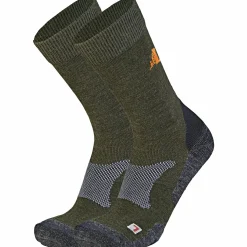 2er-Set: Anti-Zeckensocken Unisex (Oliv) Outdoor- & Angel-Socken