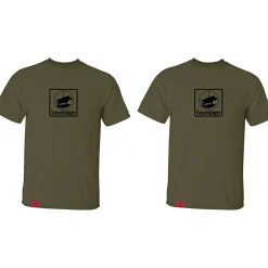 New 2er-Set: T-Shirt "Sauenjäger" Herren (Oliv) Angelshirts & Angel-Oberteile