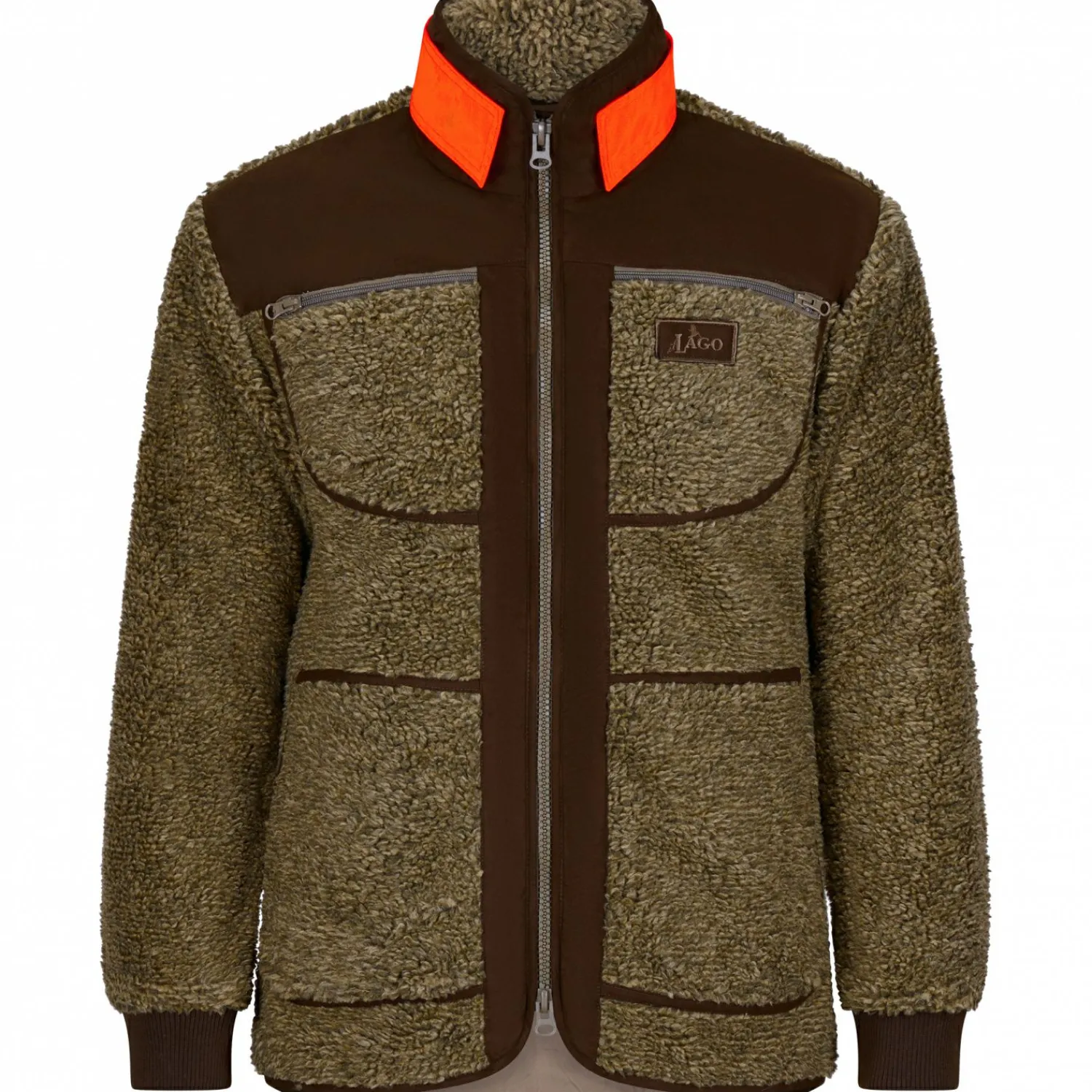 il Lago Prestige Faserpelzjacke Hakon Herren (Oliv)< Outdoor- & Angel-Jacken
