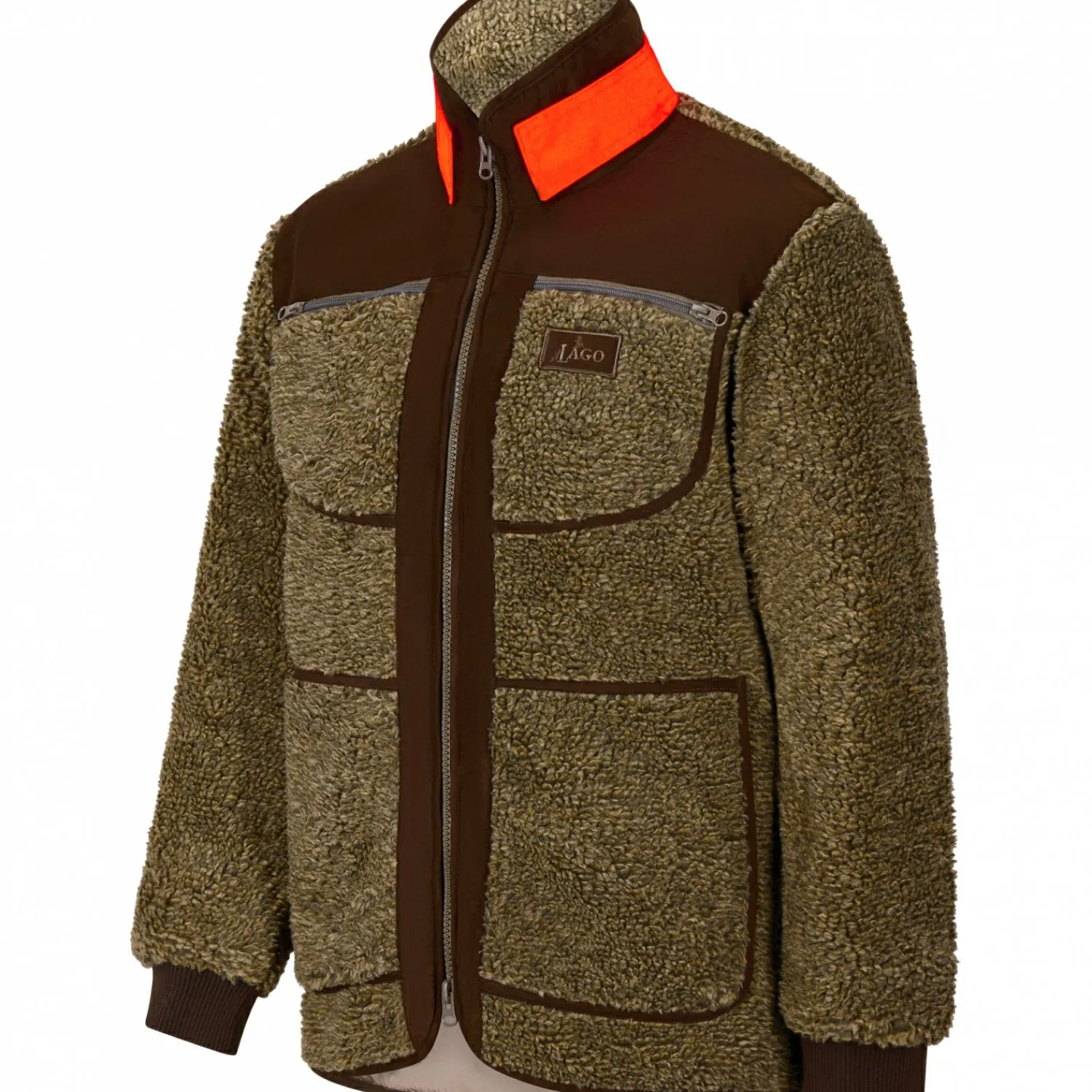 il Lago Prestige Faserpelzjacke Hakon Herren (Oliv)< Outdoor- & Angel-Jacken