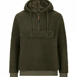 il Lago Prestige Faserpelz-Hoodie Skorgeura Herren (Oliv)< Angelpullover & -Strickjacken