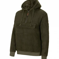 il Lago Prestige Faserpelz-Hoodie Skorgeura Herren (Oliv)< Angelpullover & -Strickjacken