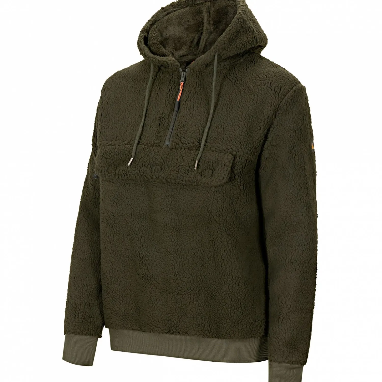 il Lago Prestige Faserpelz-Hoodie Skorgeura Herren (Oliv)< Angelpullover & -Strickjacken