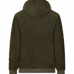 il Lago Prestige Faserpelz-Hoodie Skorgeura Herren (Oliv)< Angelpullover & -Strickjacken
