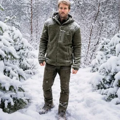 il Lago Prestige Faserpelzjacke Avalanche Pro Herren (Oliv)< Outdoor- & Angel-Jacken