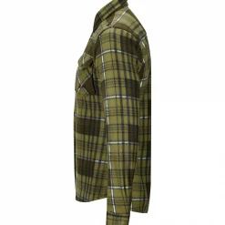 il Lago Prestige Fleece Holzfällerhemd Vall Herren (Oliv)< Outdoor- & Angelhemden