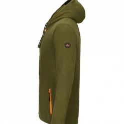 il Lago Prestige Fleecejacke Leif Herren (Oliv Meliert)< Outdoor- & Angel-Jacken