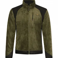 Clearance Fleecejacke Herren (Oliv/Schwarz) Winter- & Thermojacken
