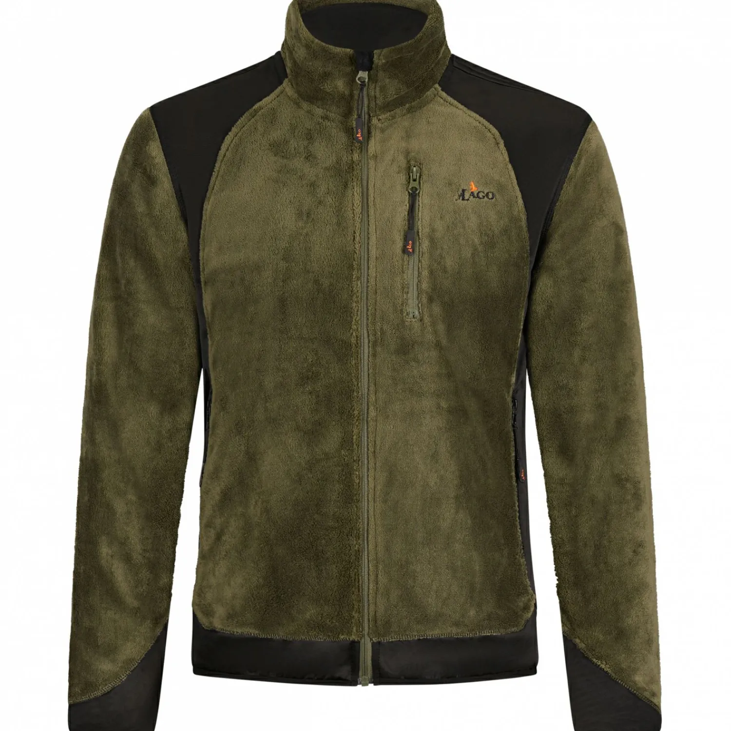 Clearance Fleecejacke Herren (Oliv/Schwarz) Winter- & Thermojacken