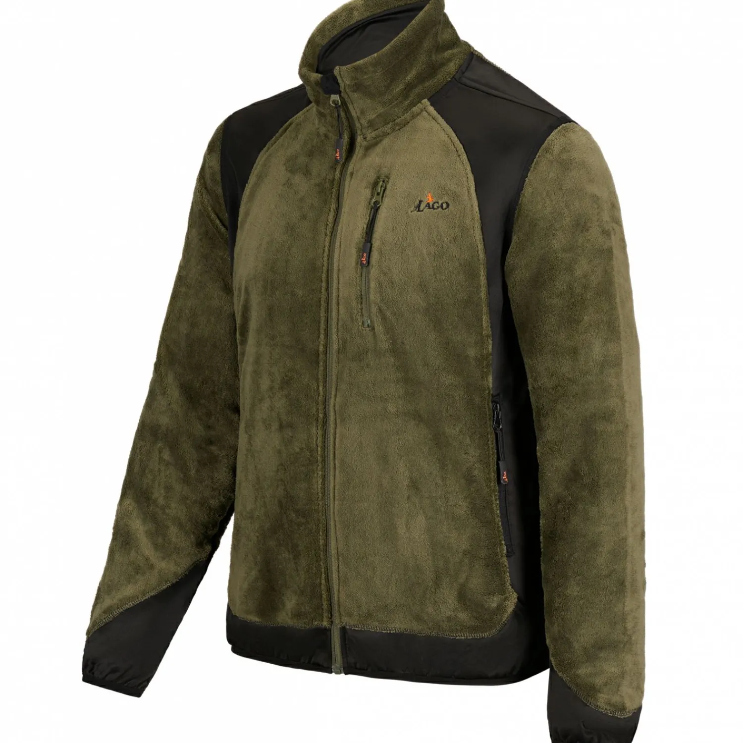 Clearance Fleecejacke Herren (Oliv/Schwarz) Winter- & Thermojacken