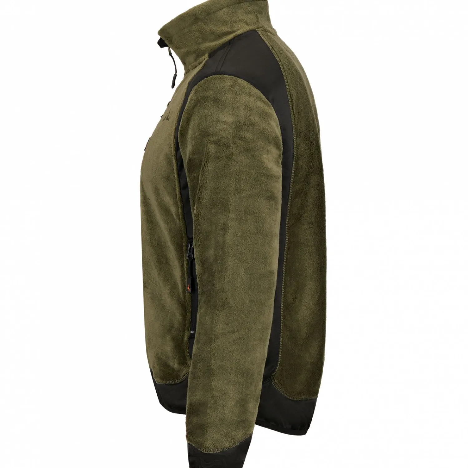 Clearance Fleecejacke Herren (Oliv/Schwarz) Winter- & Thermojacken