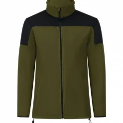 Outlet Fleecejacke Rouven Herren (Oliv/Schwarz) Outdoor- & Angel-Jacken