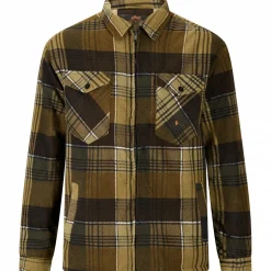 il Lago Prestige Fleecejacke Holzfäller Herren (Grün/Braun)< Outdoor- & Angel-Jacken|Winter- & Thermojacken