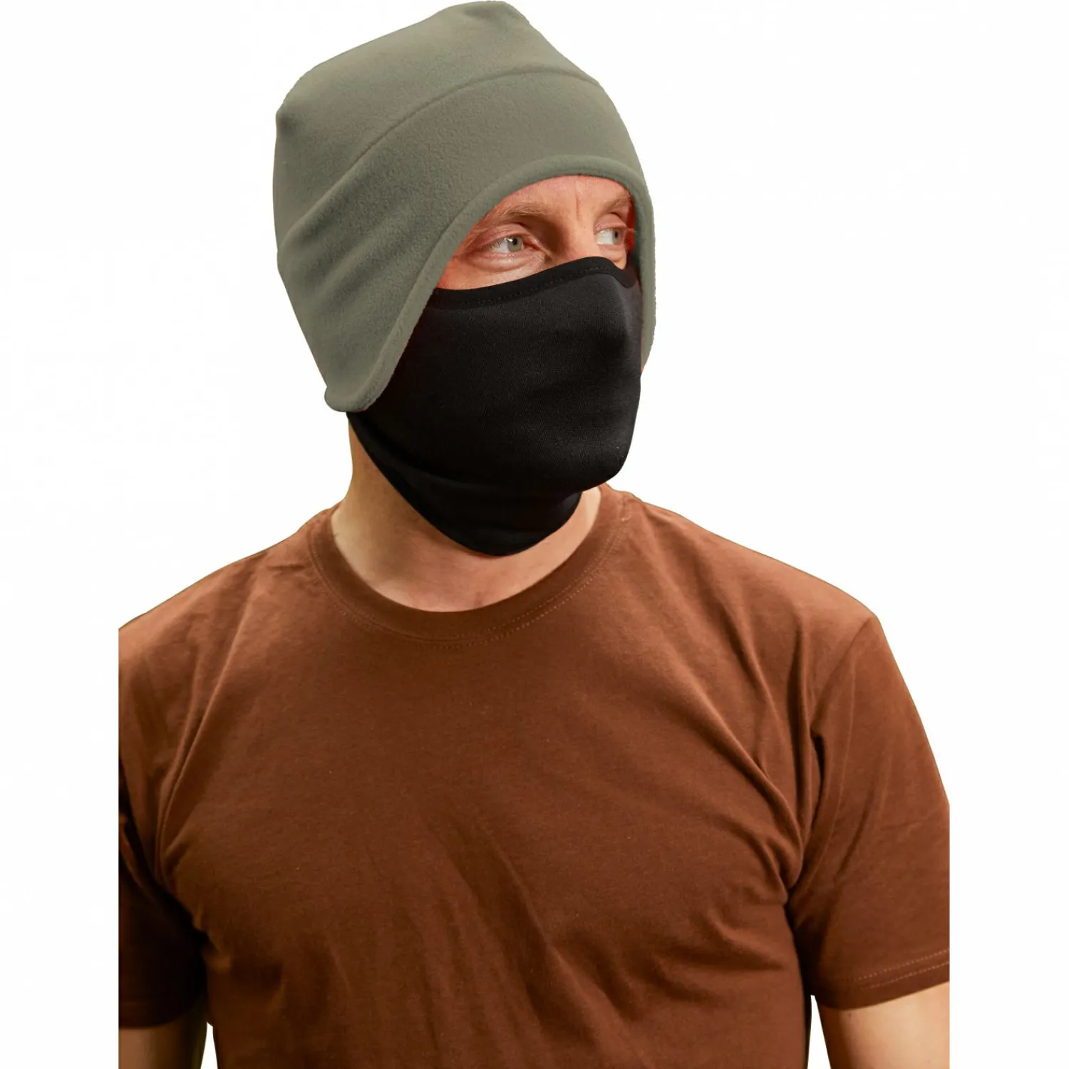 il Lago Prestige Fleecemütze Iceblocker Unisex (Oliv/Schwarz)< Anglerhüte & Anglermützen