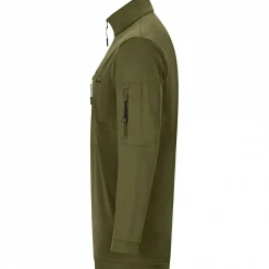il Lago Prestige Halfzip Sweatshirt Eivinn Herren (Oliv)< Angelpullover & -Strickjacken
