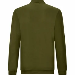 il Lago Prestige Halfzip Sweatshirt Eivinn Herren (Oliv)< Angelpullover & -Strickjacken