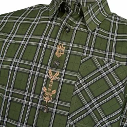 Hemd Hirsch Herren (Oliv) Outdoor- & Angelhemden