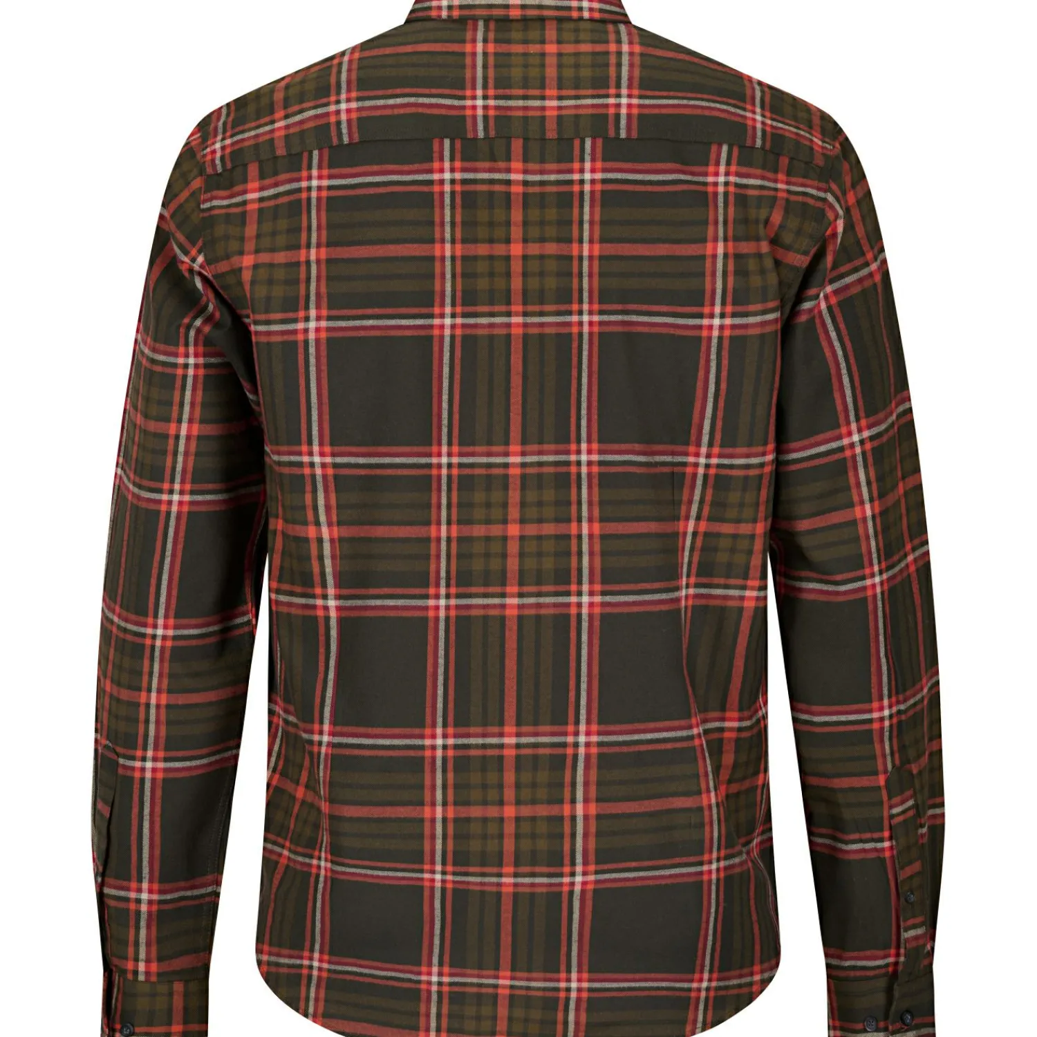 Clearance Hemd Leon Herren (Oliv/Rot) Outdoor- & Angelhemden