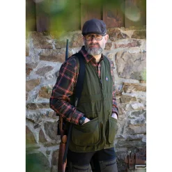 Clearance Hemd Leon Herren (Oliv/Rot) Outdoor- & Angelhemden