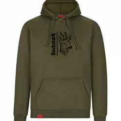 Hot Hoodie "Bockstark" Herren (Oliv) Angelpullover & -Strickjacken
