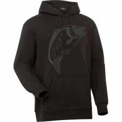 il Lago Prestige Hoodie "Karpfen" Herren (Schwarz)< Angelpullover & -Strickjacken