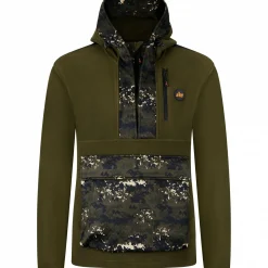 il Lago Prestige Hybrid-Hoodie Shawk Herren (Oliv/phantomX)< Angelpullover & -Strickjacken
