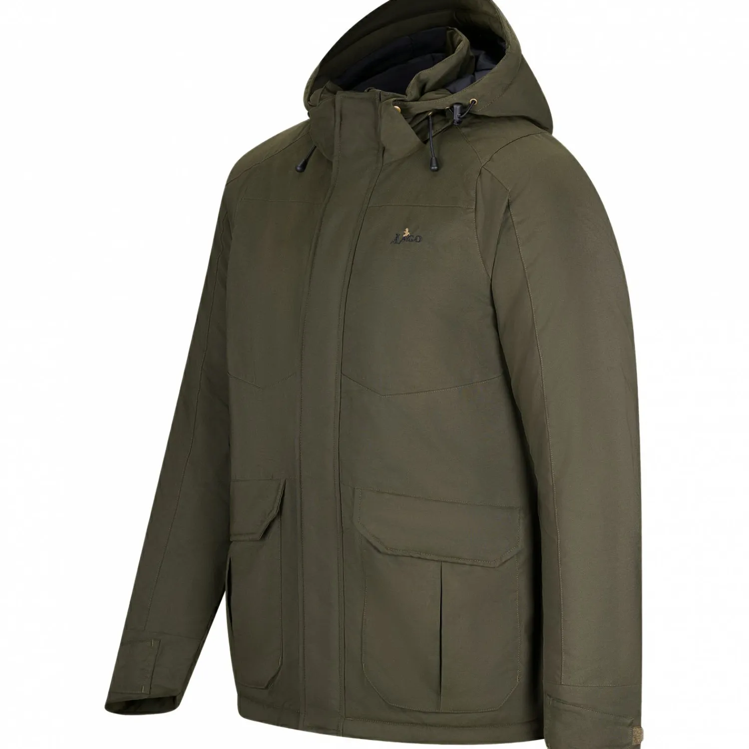 il Lago Prestige Jagdparka Active Hunt Neo Herren (Oliv)< Outdoor- & Angel-Jacken