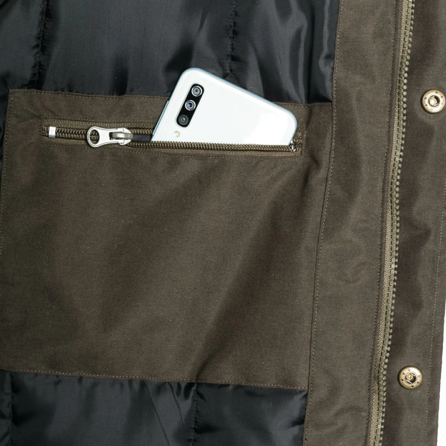 il Lago Prestige Jagdparka Active Hunt Neo Herren (Oliv)< Outdoor- & Angel-Jacken