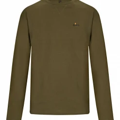 Outlet Langarmshirt Jonah Herren (Oliv) Angelpullover & -Strickjacken